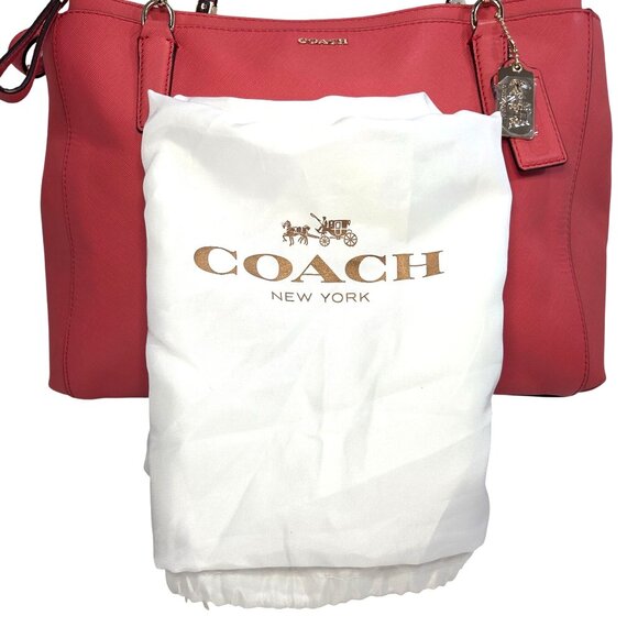 Coach 2013 Madison Christie Carryall No. K1320-29422 Red Crossbody Saffiano NWT - Picture 9 of 15